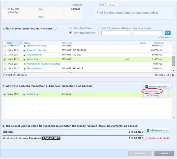 wef net invoices online